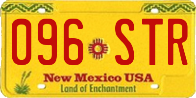NM license plate 096STR