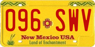 NM license plate 096SWV