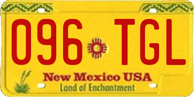 NM license plate 096TGL