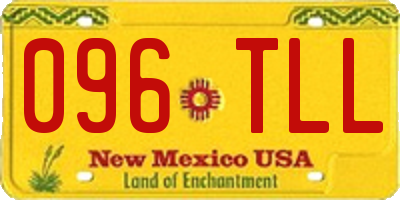 NM license plate 096TLL