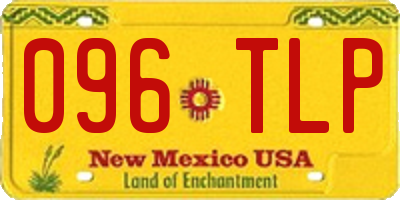 NM license plate 096TLP