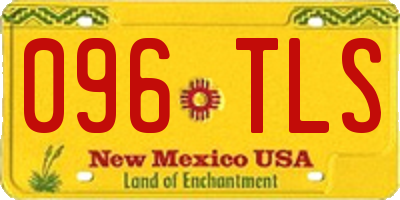 NM license plate 096TLS