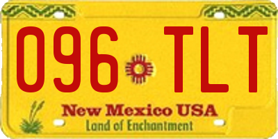 NM license plate 096TLT