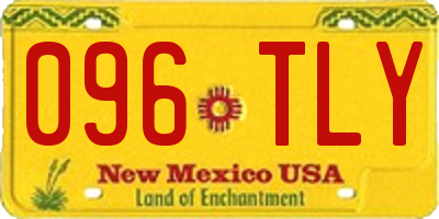 NM license plate 096TLY