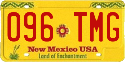 NM license plate 096TMG