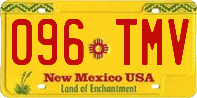 NM license plate 096TMV