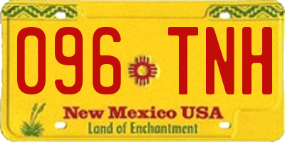 NM license plate 096TNH