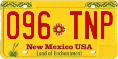 NM license plate 096TNP