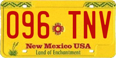 NM license plate 096TNV