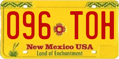 NM license plate 096TOH