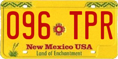 NM license plate 096TPR