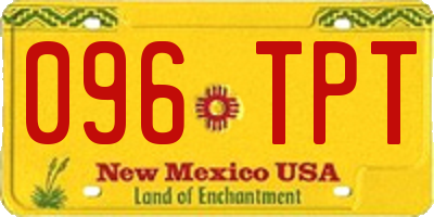 NM license plate 096TPT