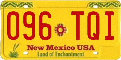 NM license plate 096TQI