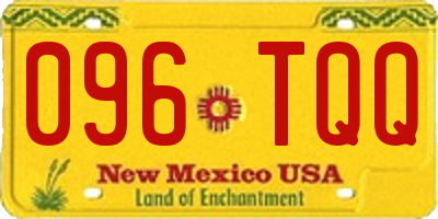 NM license plate 096TQQ