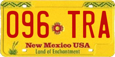 NM license plate 096TRA