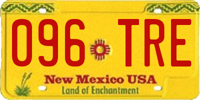 NM license plate 096TRE
