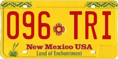 NM license plate 096TRI