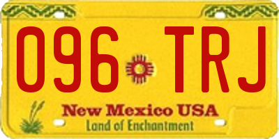 NM license plate 096TRJ