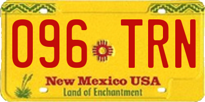 NM license plate 096TRN