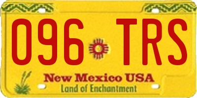 NM license plate 096TRS