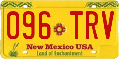 NM license plate 096TRV