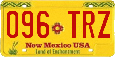 NM license plate 096TRZ