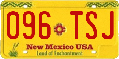 NM license plate 096TSJ