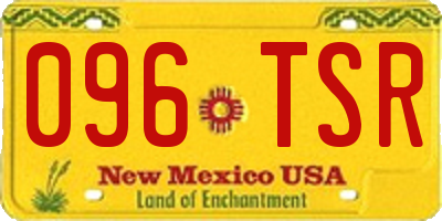 NM license plate 096TSR