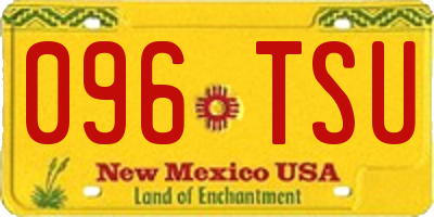 NM license plate 096TSU