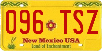 NM license plate 096TSZ