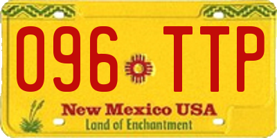 NM license plate 096TTP