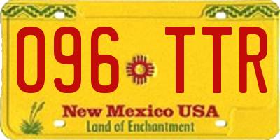 NM license plate 096TTR