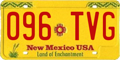 NM license plate 096TVG