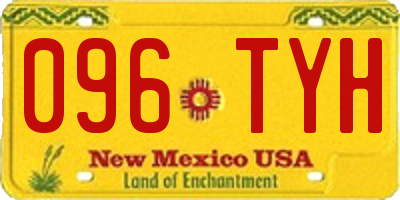 NM license plate 096TYH