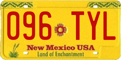 NM license plate 096TYL