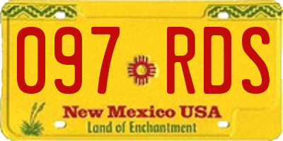 NM license plate 097RDS