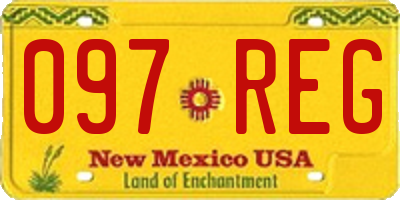 NM license plate 097REG