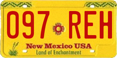 NM license plate 097REH