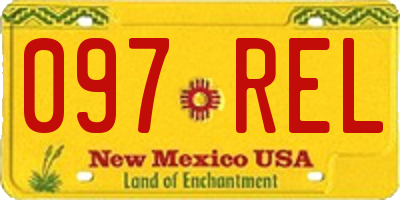 NM license plate 097REL