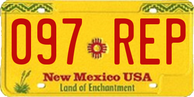 NM license plate 097REP