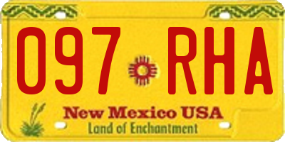 NM license plate 097RHA