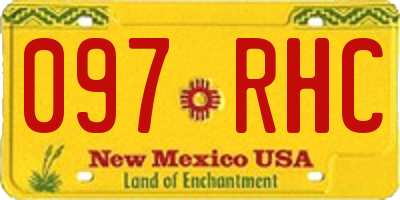 NM license plate 097RHC