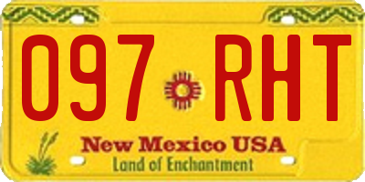 NM license plate 097RHT