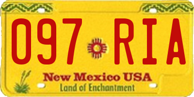 NM license plate 097RIA