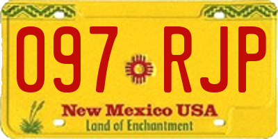 NM license plate 097RJP