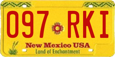 NM license plate 097RKI