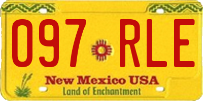 NM license plate 097RLE