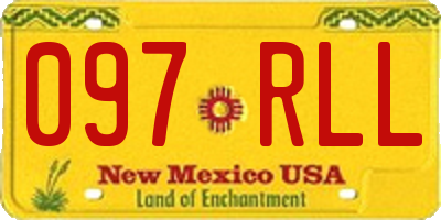 NM license plate 097RLL