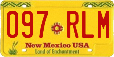 NM license plate 097RLM