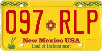 NM license plate 097RLP